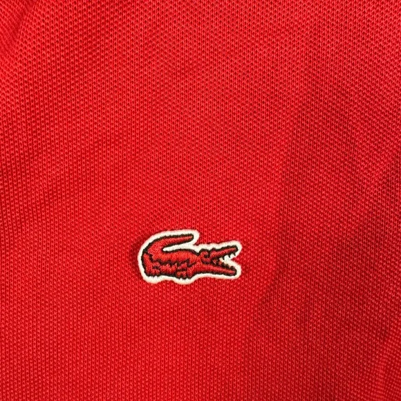 Lacoste Cherry Red Polo Dress - Picture 2 of 7